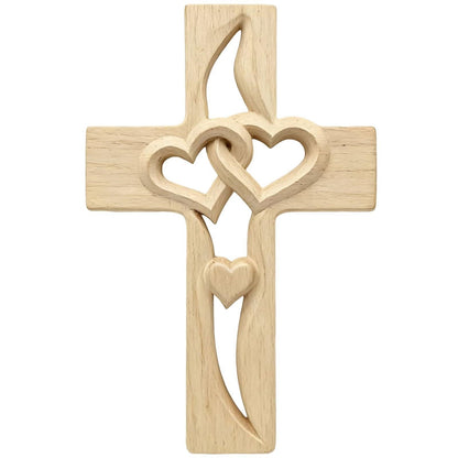 💎 Premium Handcrafted Two Heart Cross Necklace✝️ Faith, Love & Eternal Connection