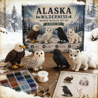 Mini 3D Beaded Animal DIY Kit — 8 Adorable Craft Sets