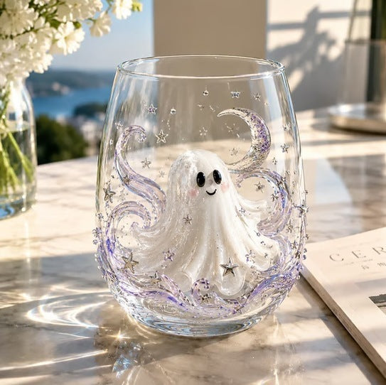 🔥 LAST DAY 40% OFF 🎃 3D Halloween Artisan Glass Cups, Festive Parties & Cozy Fall Home Bar Vibes