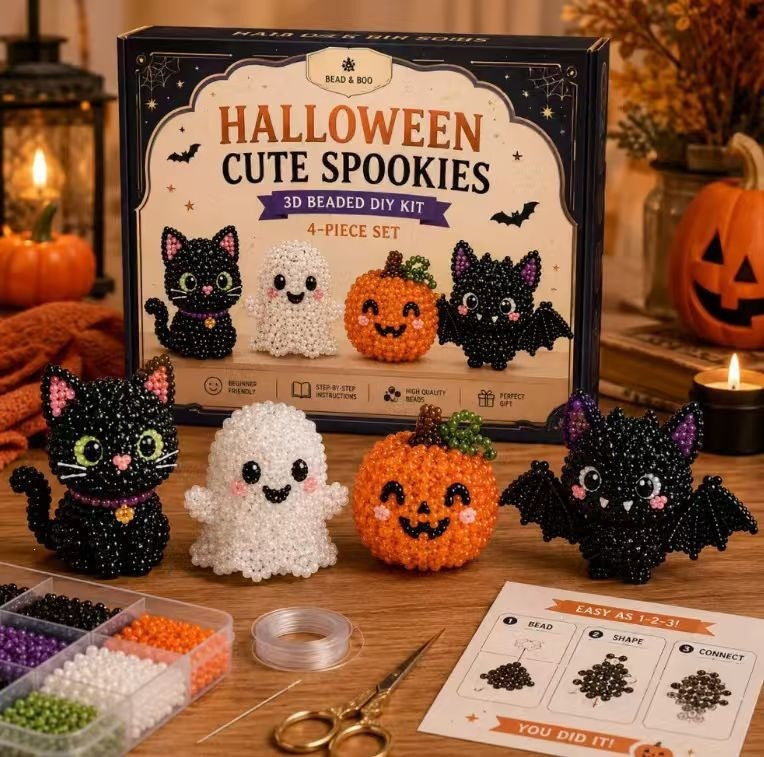 Mini 3D Beaded Animal DIY Kit — 8 Adorable Craft Sets