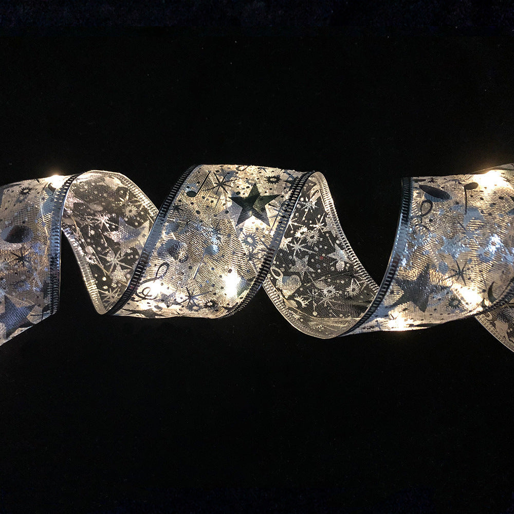 🔥🎄 Christmas Ribbon Lights — Festive & Sparkling Holiday Decoration