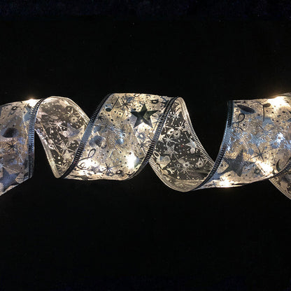 🔥🎄 Christmas Ribbon Lights — Festive & Sparkling Holiday Decoration