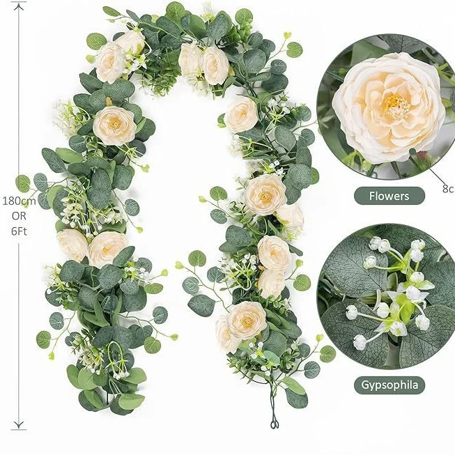 🔥Big Sale Now🌹Artificial Rose Garland Flower Vine