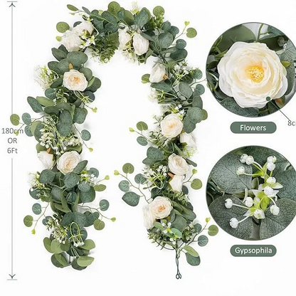 🔥Big Sale Now🌹Artificial Rose Garland Flower Vine