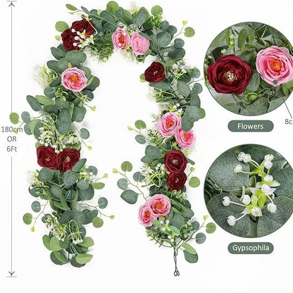 🔥Big Sale Now🌹Artificial Rose Garland Flower Vine
