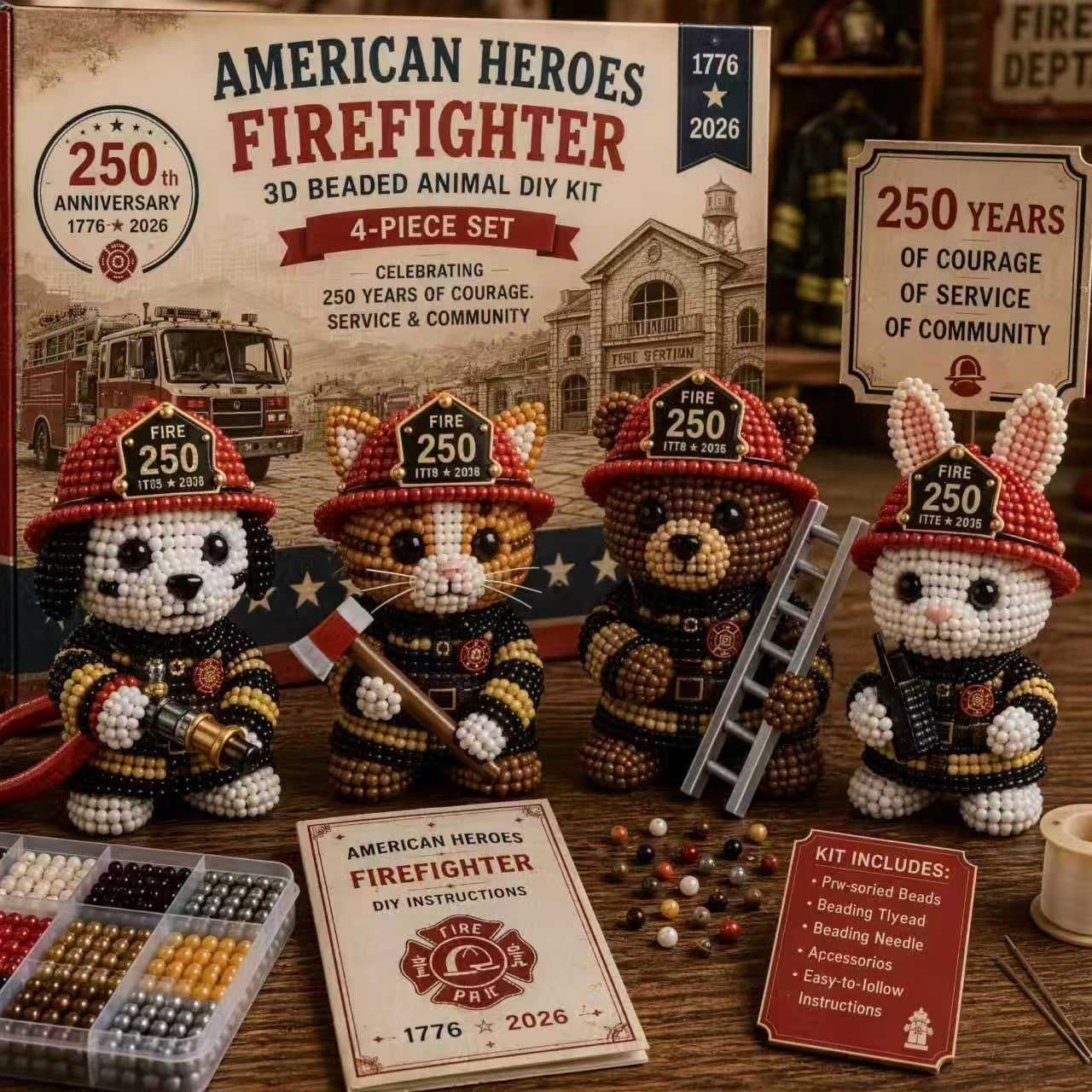 Mini 3D Beaded Animal DIY Kit — 8 Adorable Craft Sets