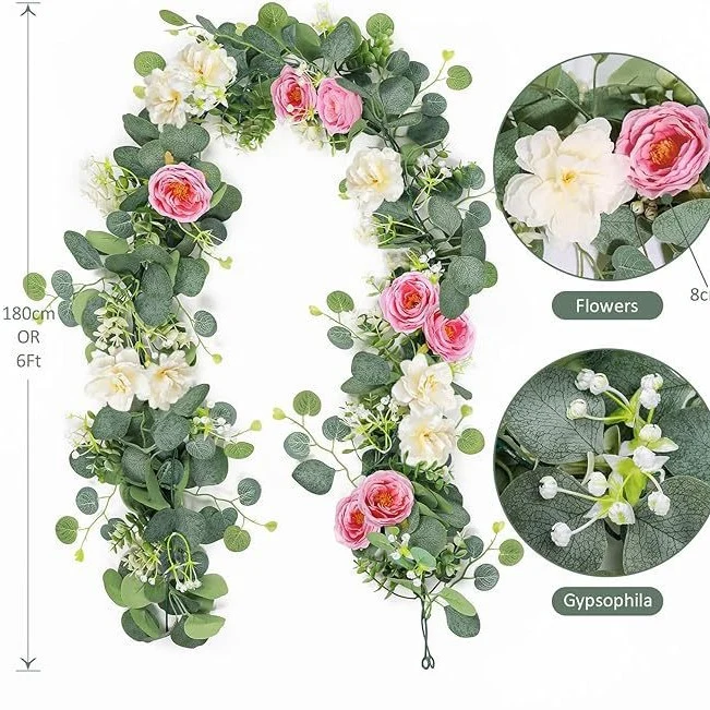 🔥Big Sale Now🌹Artificial Rose Garland Flower Vine