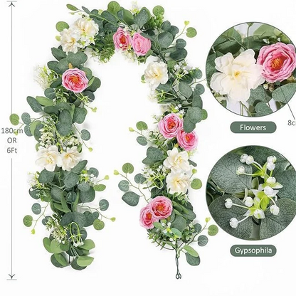🔥Big Sale Now🌹Artificial Rose Garland Flower Vine