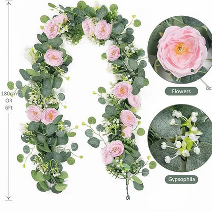 🔥Big Sale Now🌹Artificial Rose Garland Flower Vine