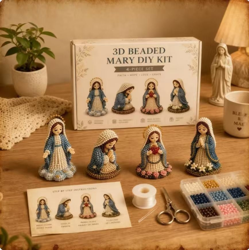 Mini 3D Beaded Animal DIY Kit — 8 Adorable Craft Sets
