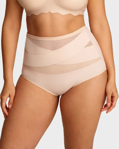 🌸Last Day-Buy 1 Get 1 FREE✨Plus-Size High-Waist Cross Tummy Control Panties