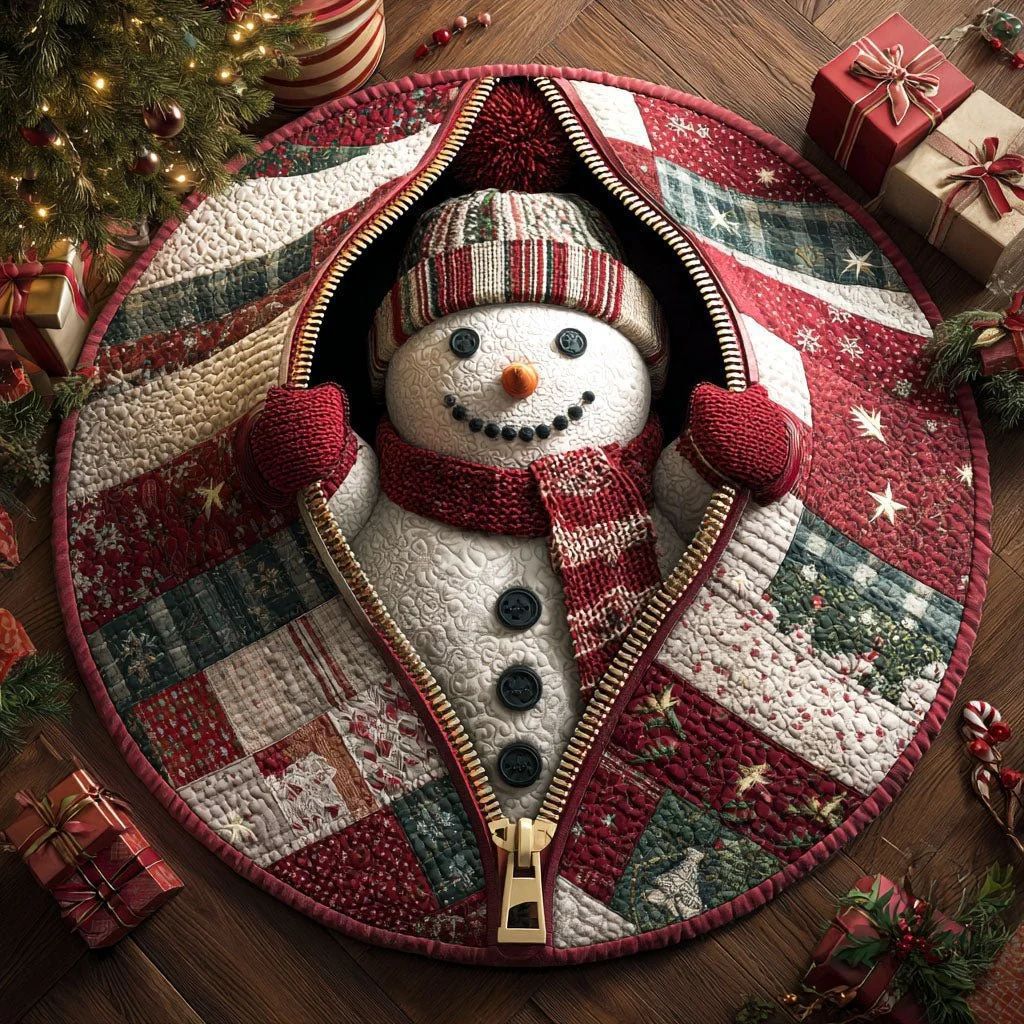 🎄3D Christmas Gnome Optical Illusion Round Rug | Fun Festive Home Decor Must‐Have⭐🏠🎁