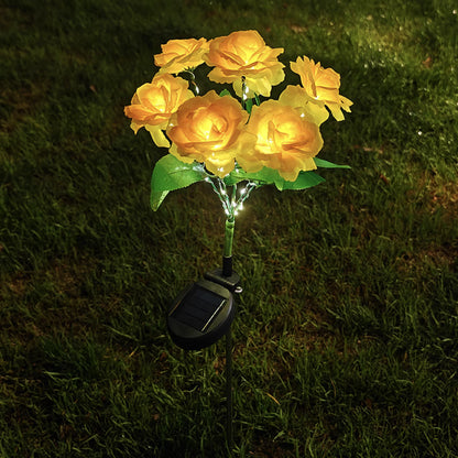 🎁🔥☀️2026 NEW Solar Simulated Garden Lights, upgraded solar panels, IP44 dustproof and waterproof