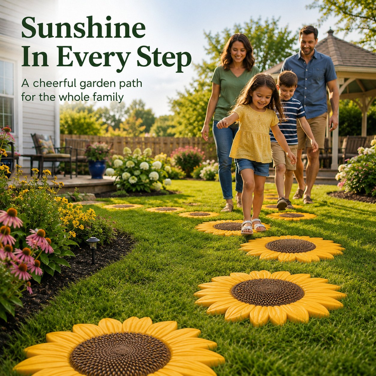 💥 LAST DAY 49% OFF💥🌻 Reusable Sunflower Stepping Stone Mold