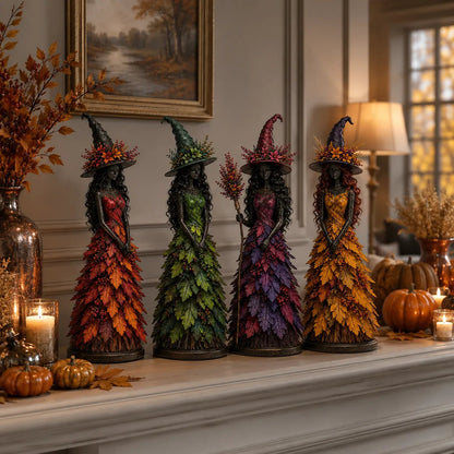 💥 49% OFF - 🧙 Enchanted Gothic Autumn Witch Figurine