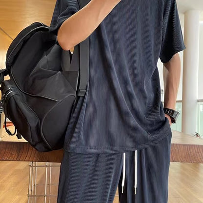 🔥Hot Sale 🔥Ice Silk Male Casual Suit