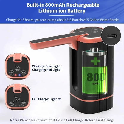 🏠 Automatic dispenser pump – multifunctional, silent & perfect for home, office, summer cottage & camping, fits most standard bottles 🌿