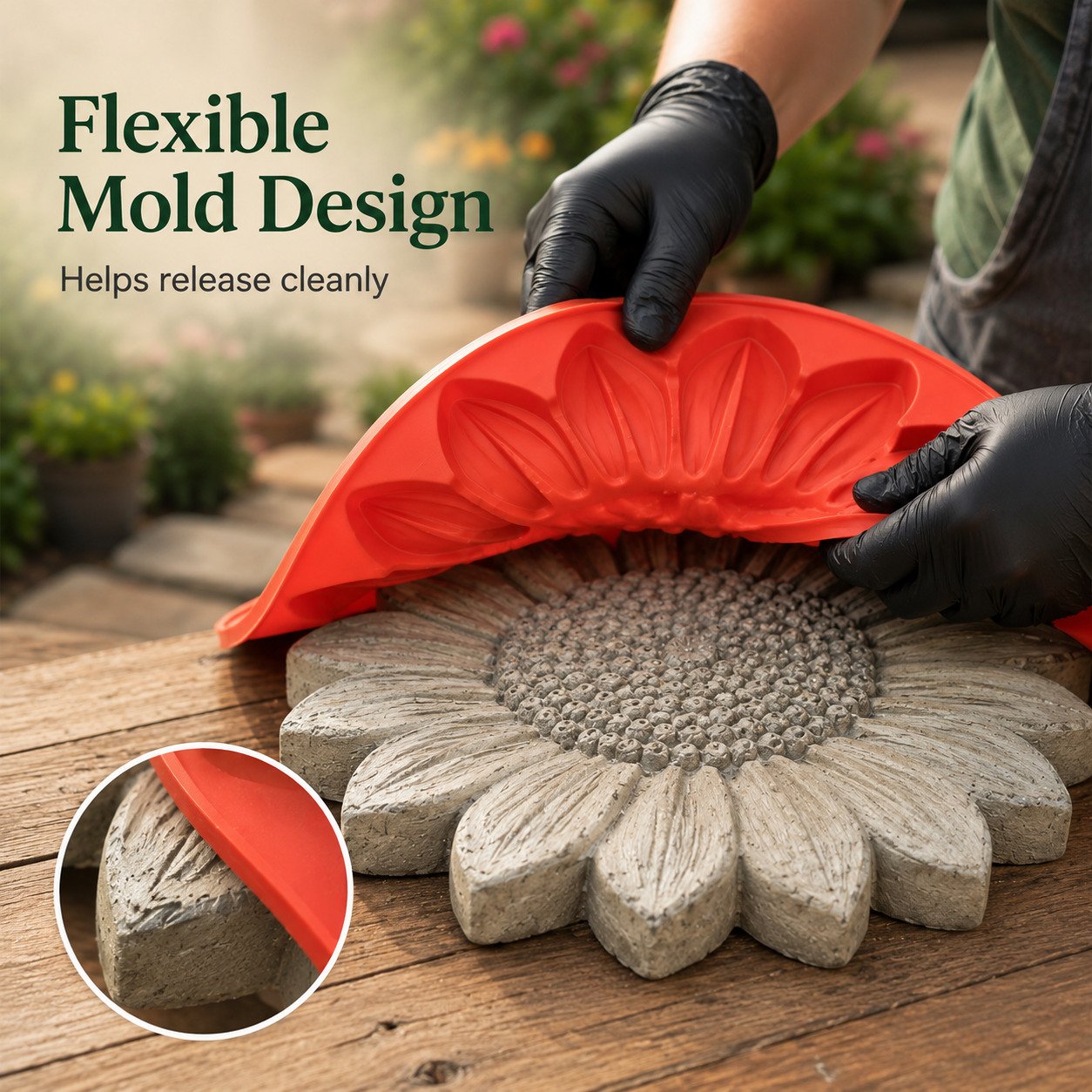 💥 LAST DAY 49% OFF💥🌻 Reusable Sunflower Stepping Stone Mold