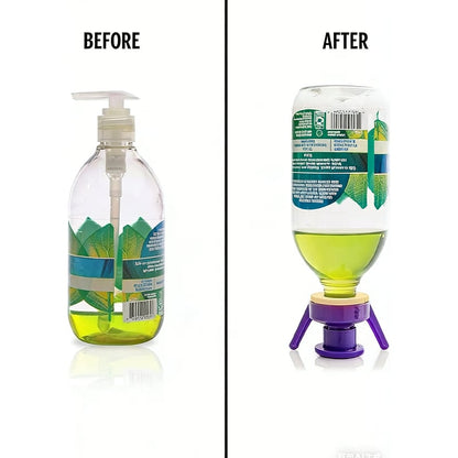 ✅ Flip & Flow! Bottle Emptying Caps 💧 - 6 Bottle Pack - Comes with Adapters for Any Screw Cap Size 🎯