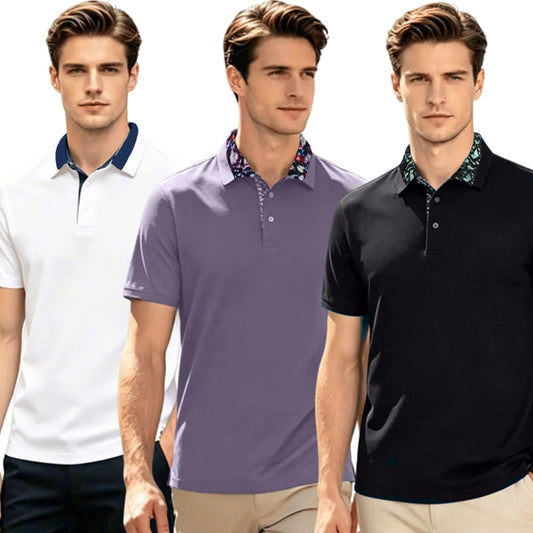 👕 3-Pack Men's Shirts – Comfort, Style & Performance in One