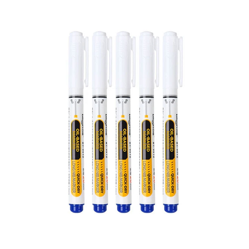 🖊️ Precision Long-Tip Quick-Dry Oil-Based Marker Pen: Easy Deep-Hole Marking