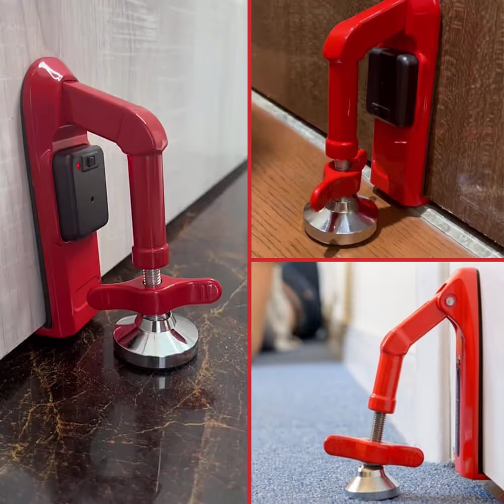 🔒 Portable Alarm Door Stopper – Travel Security & Instant 80dB Protection
