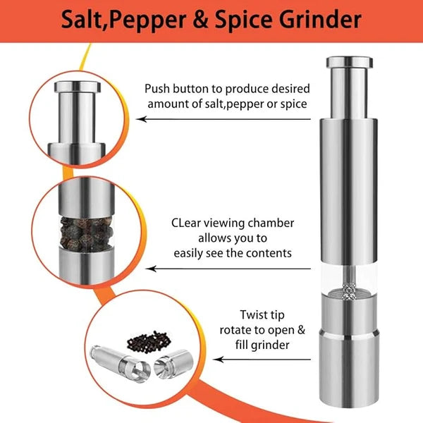 ✨ Best-Selling🧂 Salt & Pepper Shaker Set — Stylish, Convenient & Easy to Use
