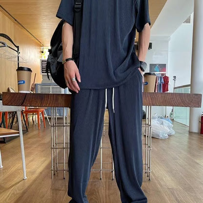 🔥Hot Sale 🔥Ice Silk Male Casual Suit