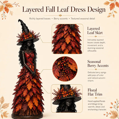 💥 49% OFF - 🧙 Enchanted Gothic Autumn Witch Figurine