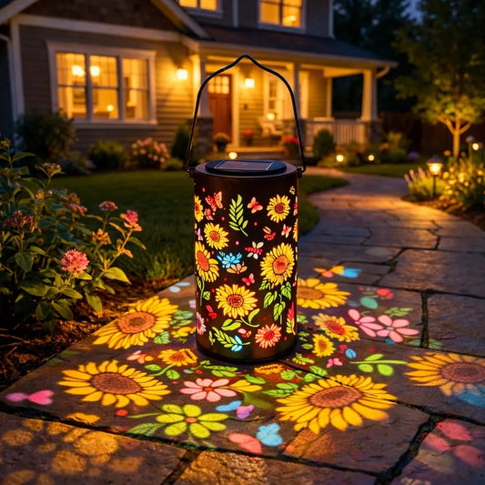 🔥HOT SALE🌞Colorful Sunflower Glow Solar Garden Lantern