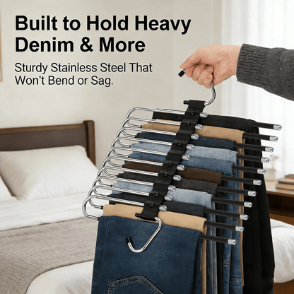 🔥Up to 55% Off👖 9-Tier Space-Saving Pants Hangers