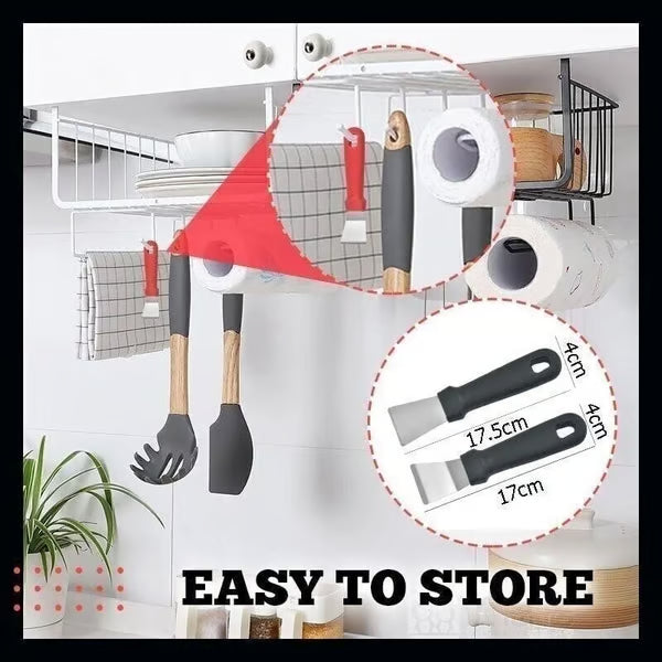 🚀 All-in-One Cleaning Spatula🧽 Remove Grime, Residue & Stubborn Build-Up