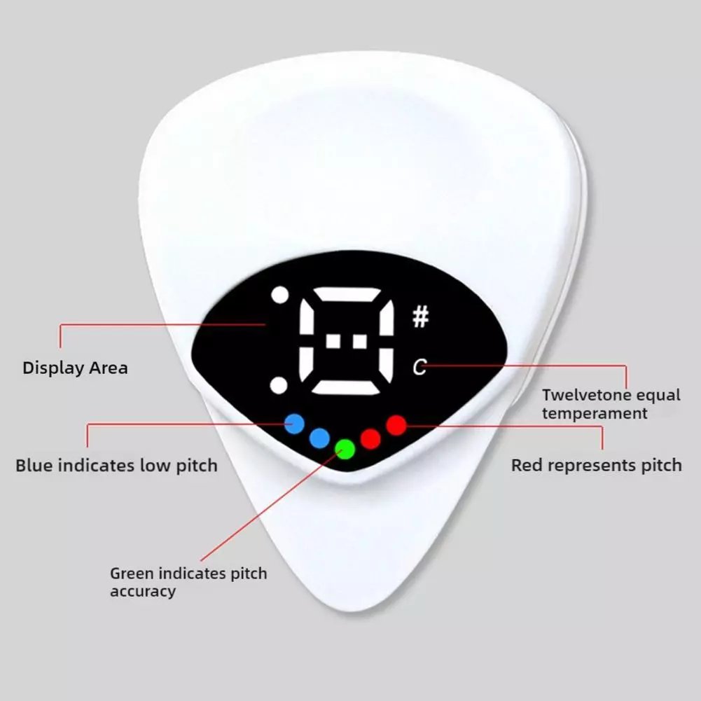 🎸2-in-1 Guitar Pick Tuner – Instant Tuning & Playing in One Smart Tool 🎶