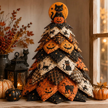 🎃 DIY Halloween Quilted Fabric Tree Kit