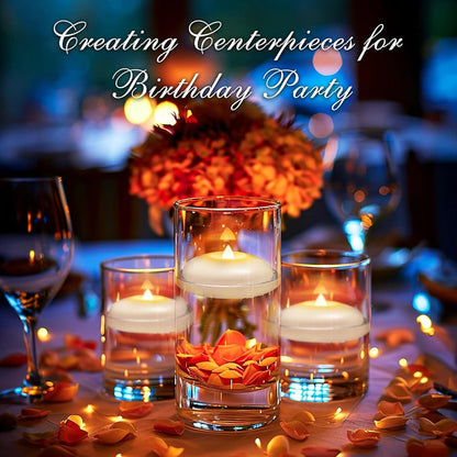 🕯️ Water-Activated Floating LED candle shape – Flameless Waterproof Ambiance for Any Occasion