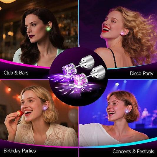 💎✨Light-Up LED Stud Earrings – Dazzling Glow for Parties & Festivals