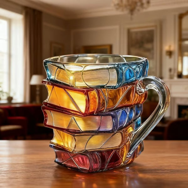 📚3D Painted Book Mug🍵