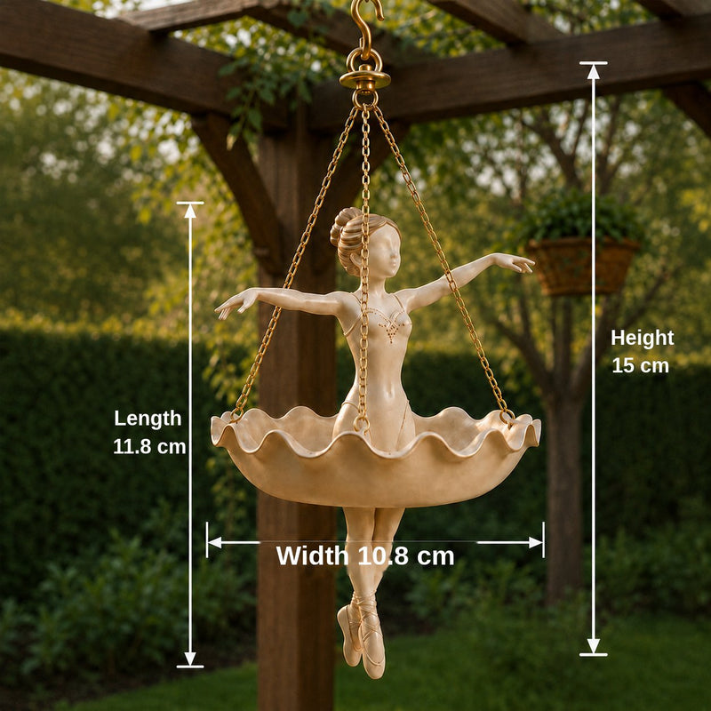 💃 Ballet Dancer Hanging Planter– 🌿Elegant Garden Decor for Porch & Patio