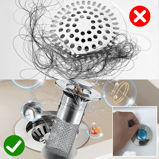Sink Drain Strainer🚫Clog-Free Drain in Seconds!