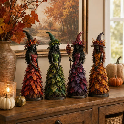 💥 49% OFF - 🧙 Enchanted Gothic Autumn Witch Figurine