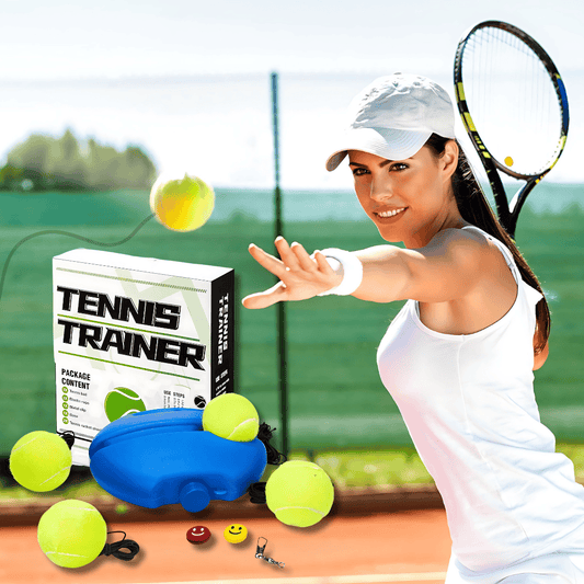 Portable Solo Tennis Trainer for Home & Backyard Practice