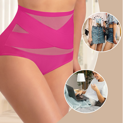 🌸Last Day-Buy 1 Get 1 FREE✨Plus-Size High-Waist Cross Tummy Control Panties