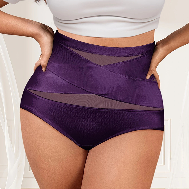 🌸Last Day-Buy 1 Get 1 FREE✨Plus-Size High-Waist Cross Tummy Control Panties