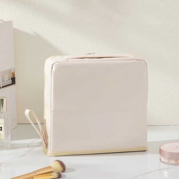 💕 Chic Handheld Cosmetic Bag💄 Multi-Compartment Makeup & Beauty Organizer