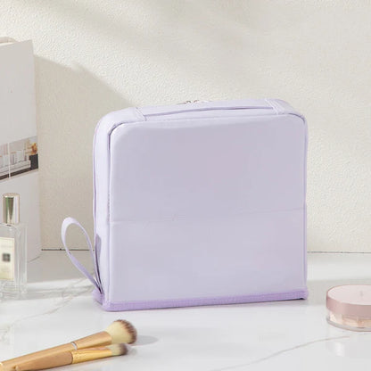 💕 Chic Handheld Cosmetic Bag💄 Multi-Compartment Makeup & Beauty Organizer