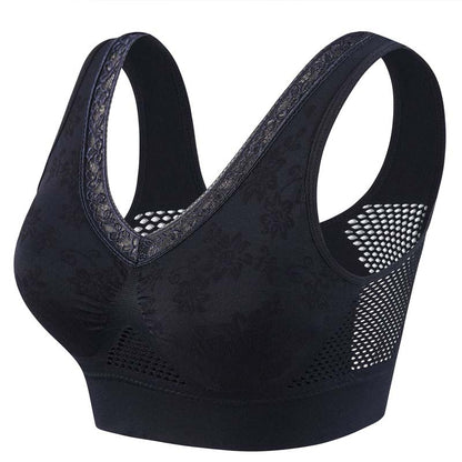 💖 High-Support Seamless Wireless Lace Bra – Comfort & Natural Lift ✨