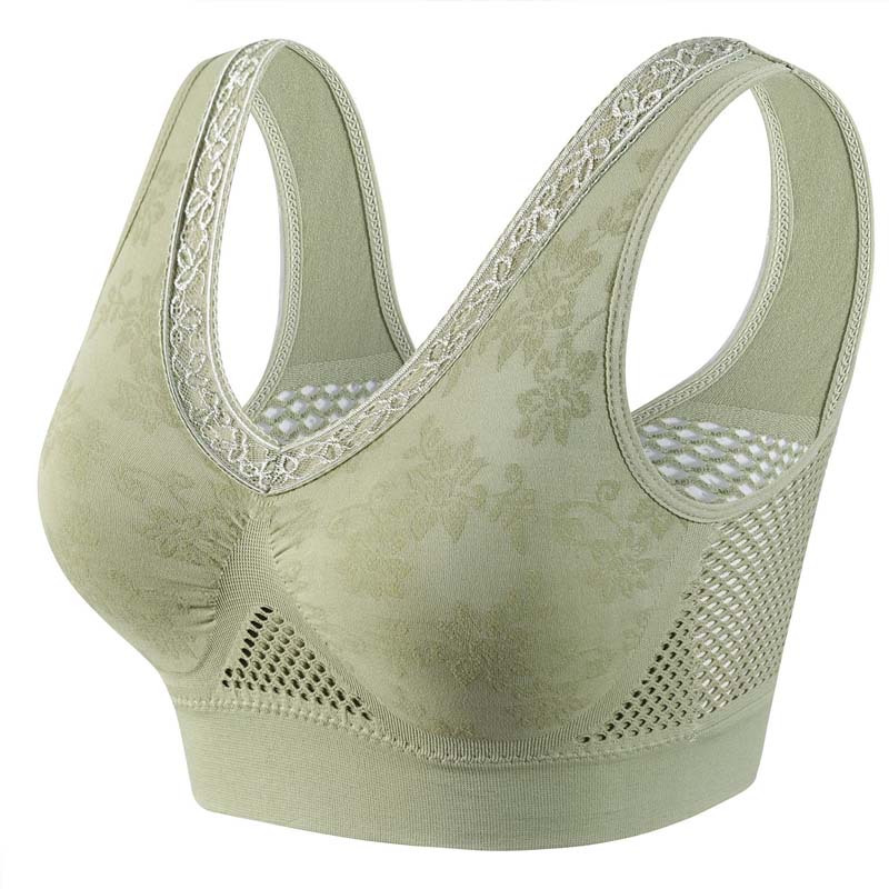 💖 High-Support Seamless Wireless Lace Bra – Comfort & Natural Lift ✨