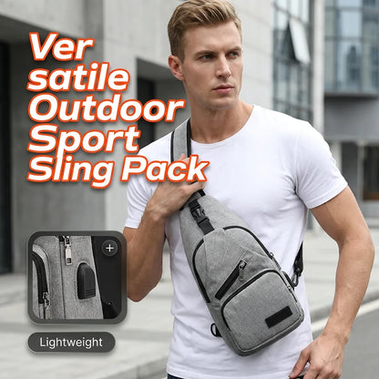 🚴‍♂️🎒 Hot Sale — Multifunctional Outdoor Sling Bag | Compact, Durable & Convenient