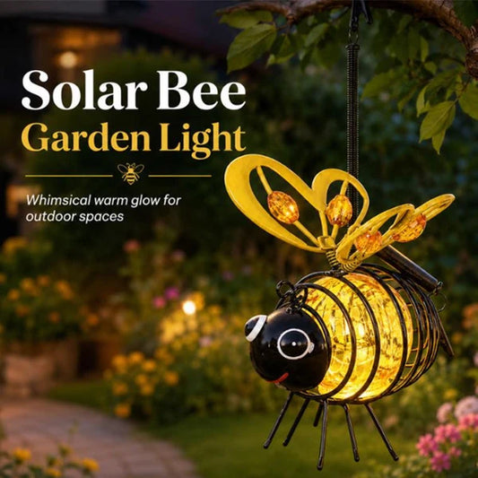 🔥 2026 Hot Sale🐝 Solar Hanging Bee Garden Light — Charming Glow for Your Outdoor Space