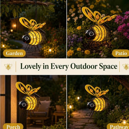 🔥 2026 Hot Sale🐝 Solar Hanging Bee Garden Light — Charming Glow for Your Outdoor Space